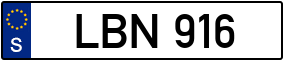 Trailer License Plate